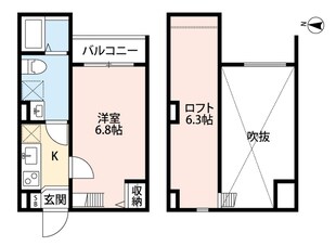 塚口駅 徒歩18分 2階の物件間取画像